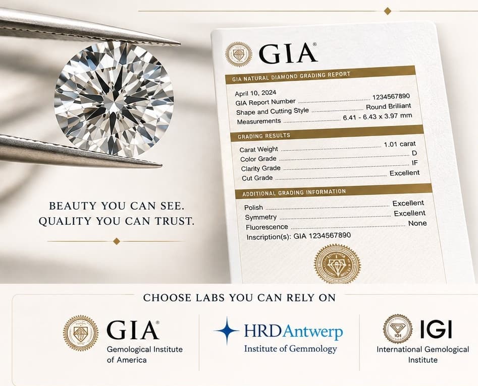 Why independent diamond grading reports support verification and comparison