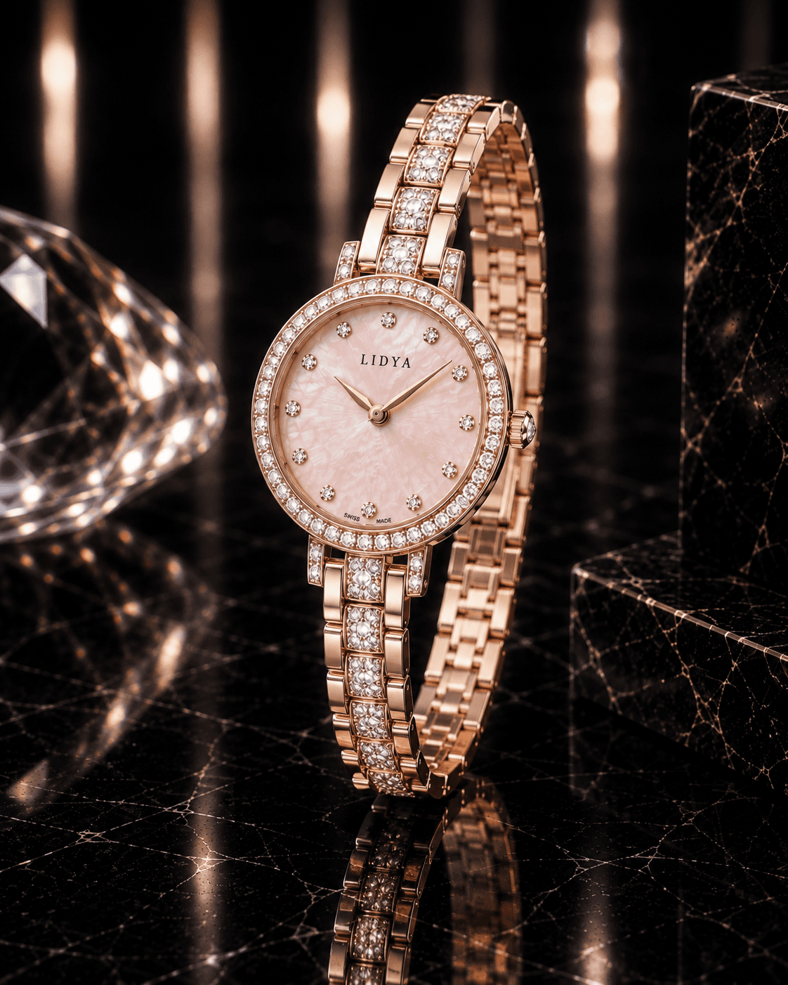 Timeless luxury diamond watch