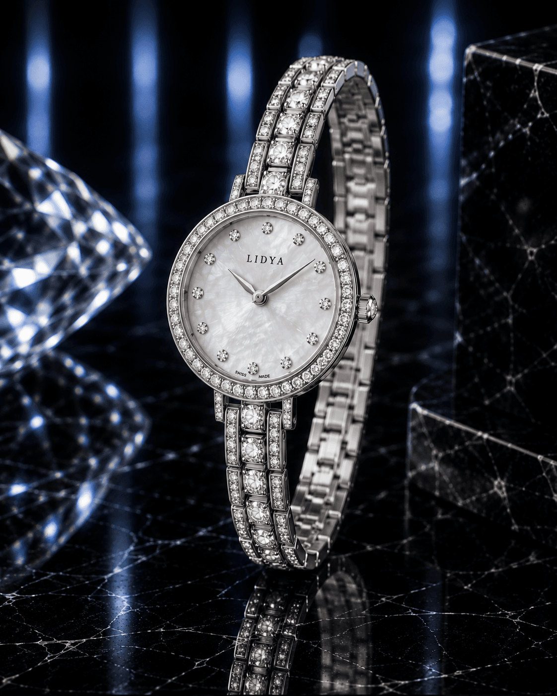 Statement diamond timepiece