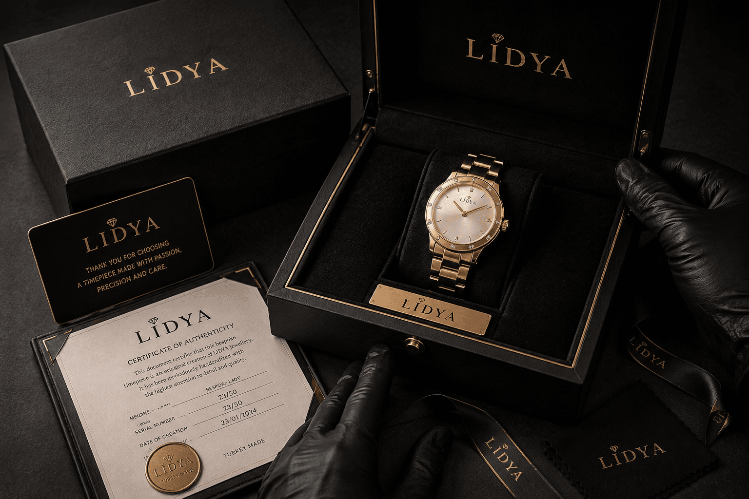 LIDYA Watchmaking Process โ Placement in the Luxury LIDYA Box