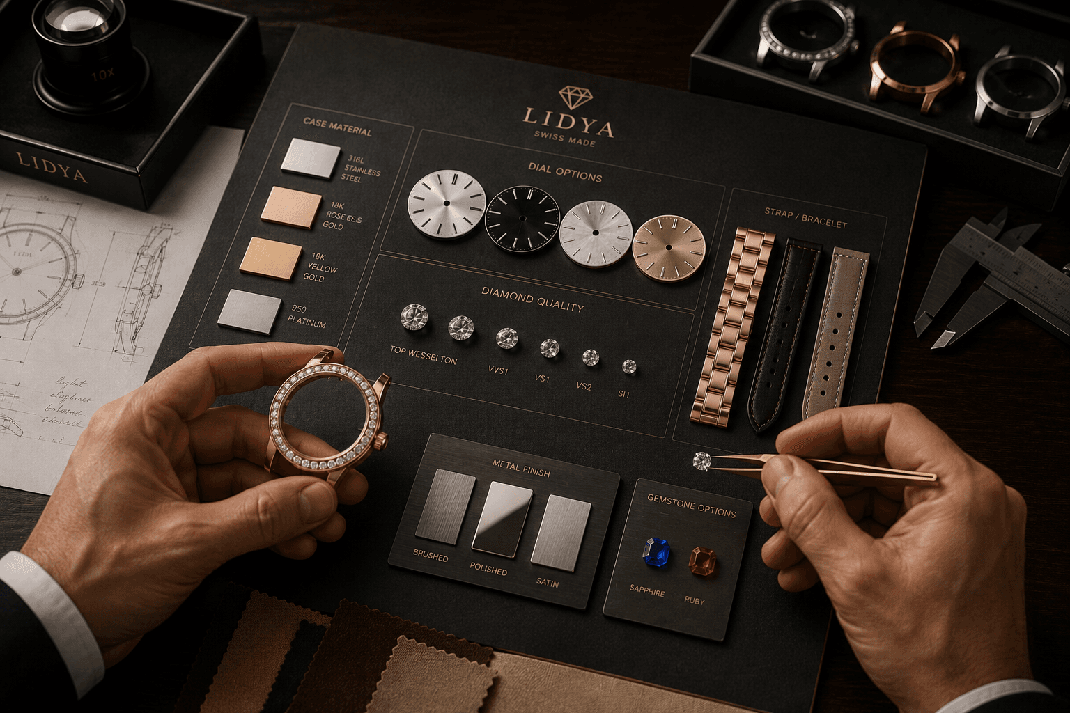 LIDYA Watchmaking Process โ Material Selection