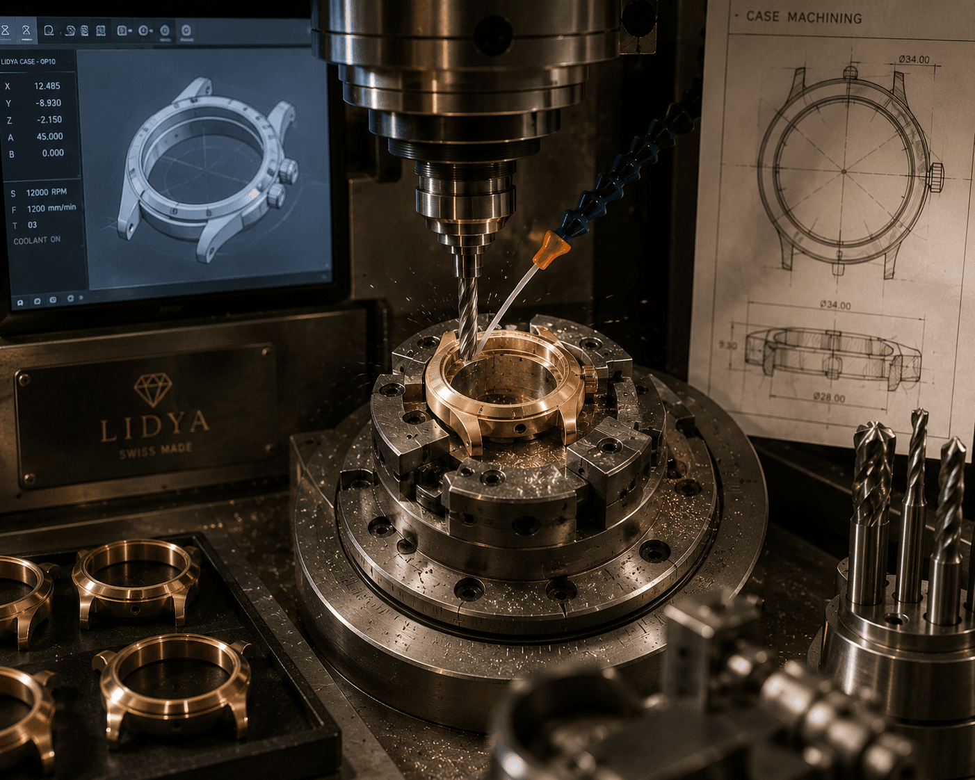 LIDYA Watchmaking Process โ Milling and Machining