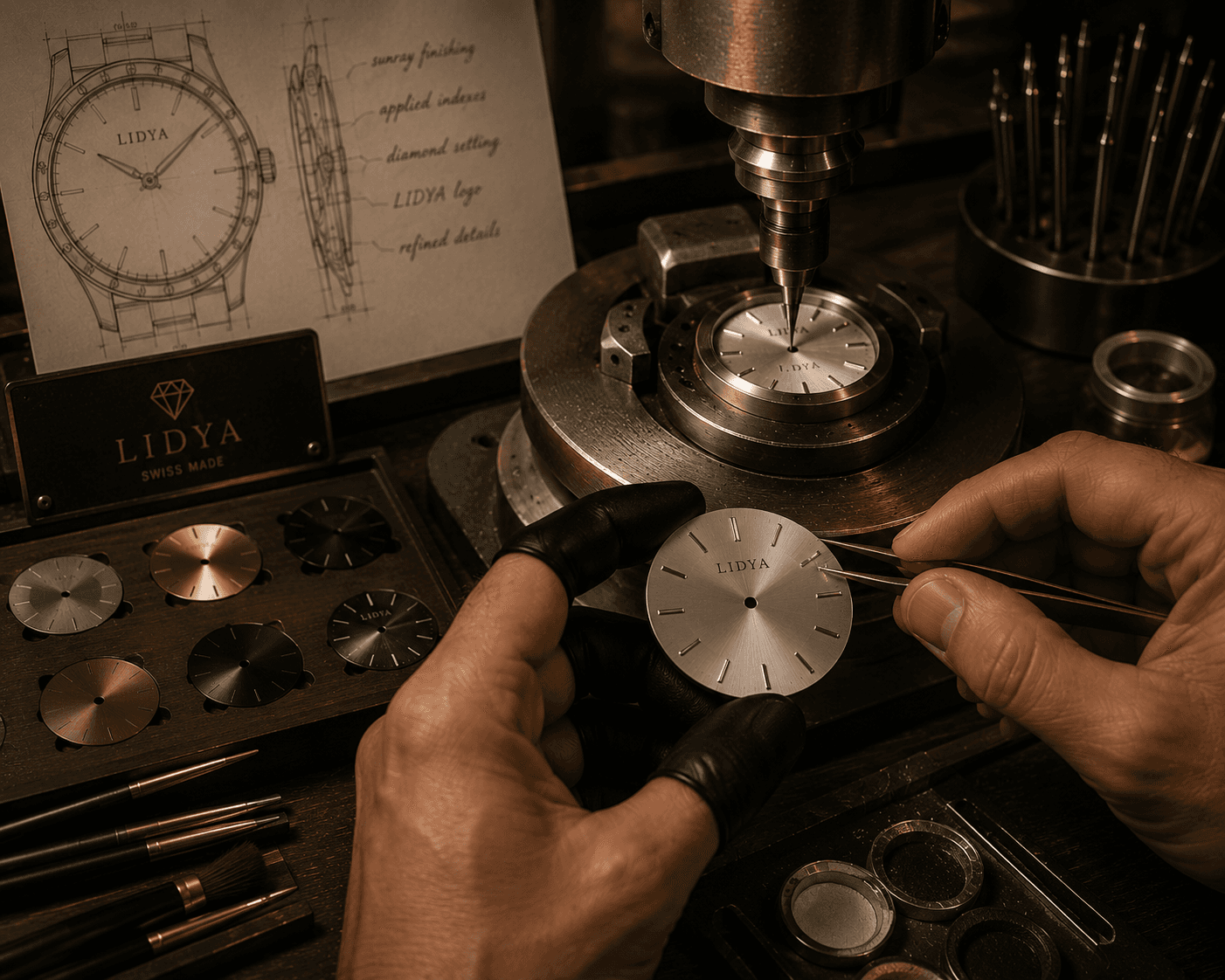 LIDYA Watchmaking Process โ Dial Manufacturing