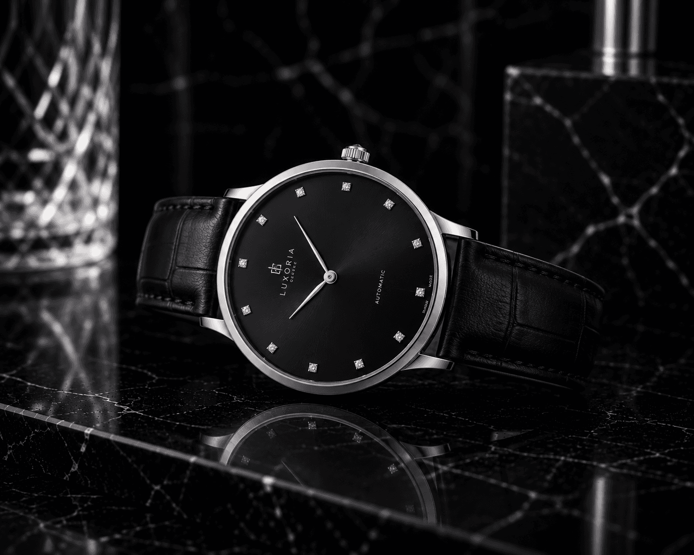 Signature brilliant-set watch by LIDYA