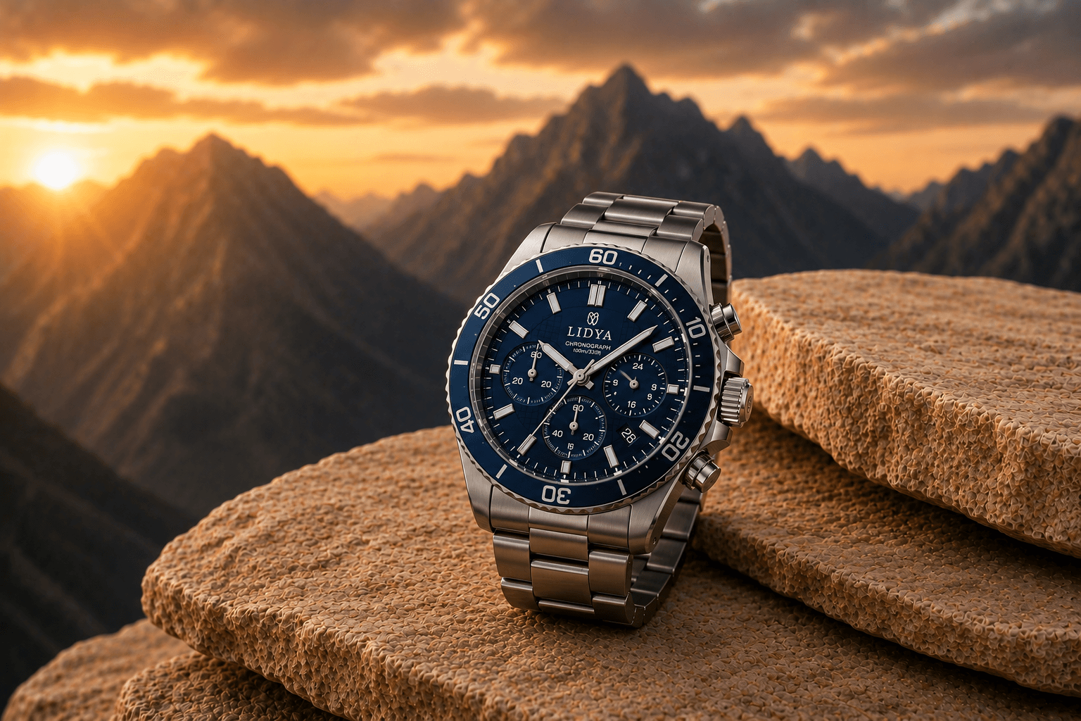 Signature men's timepiece presented by LIDYA