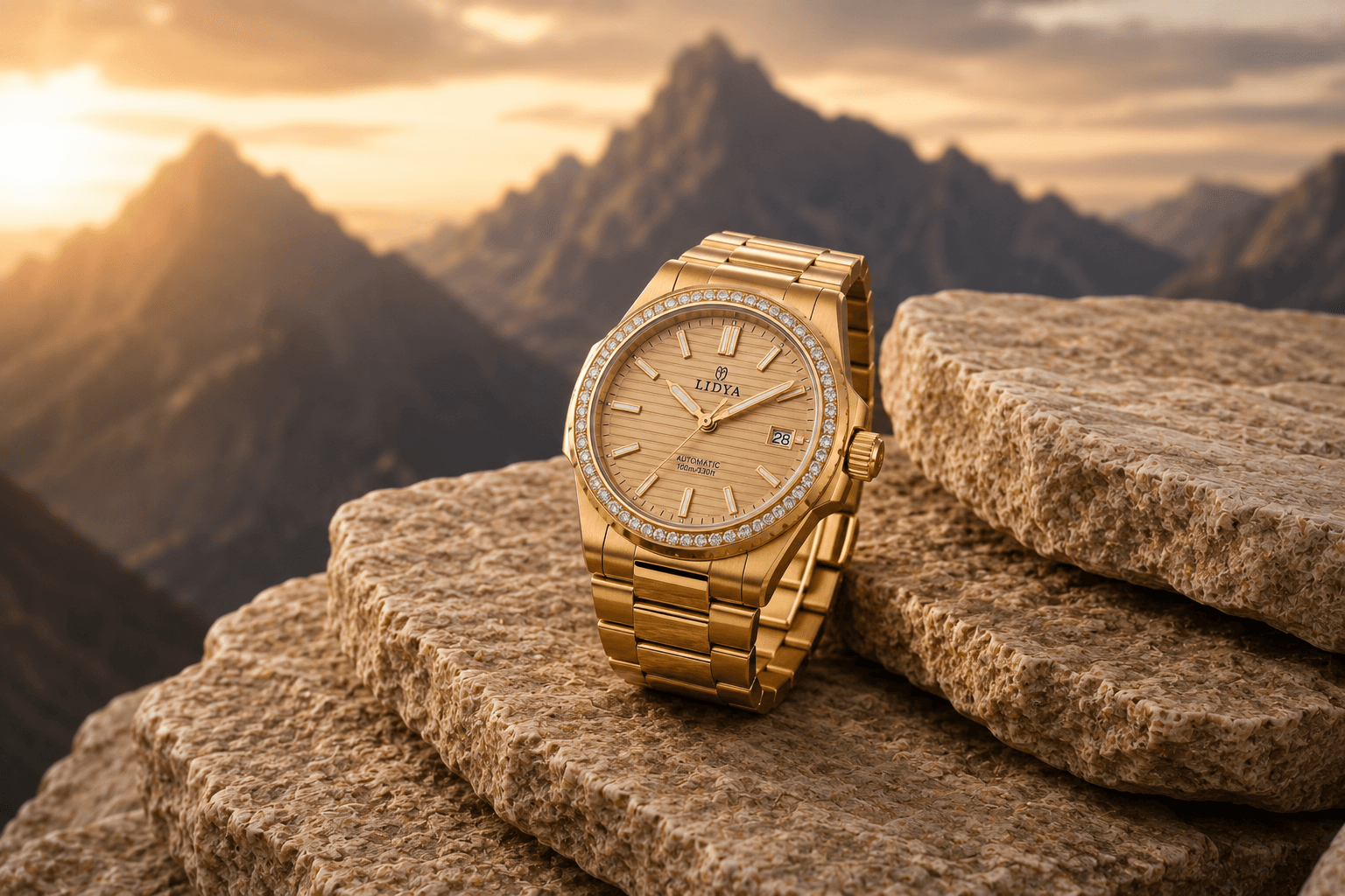 Elegant men's watch with classic proportions