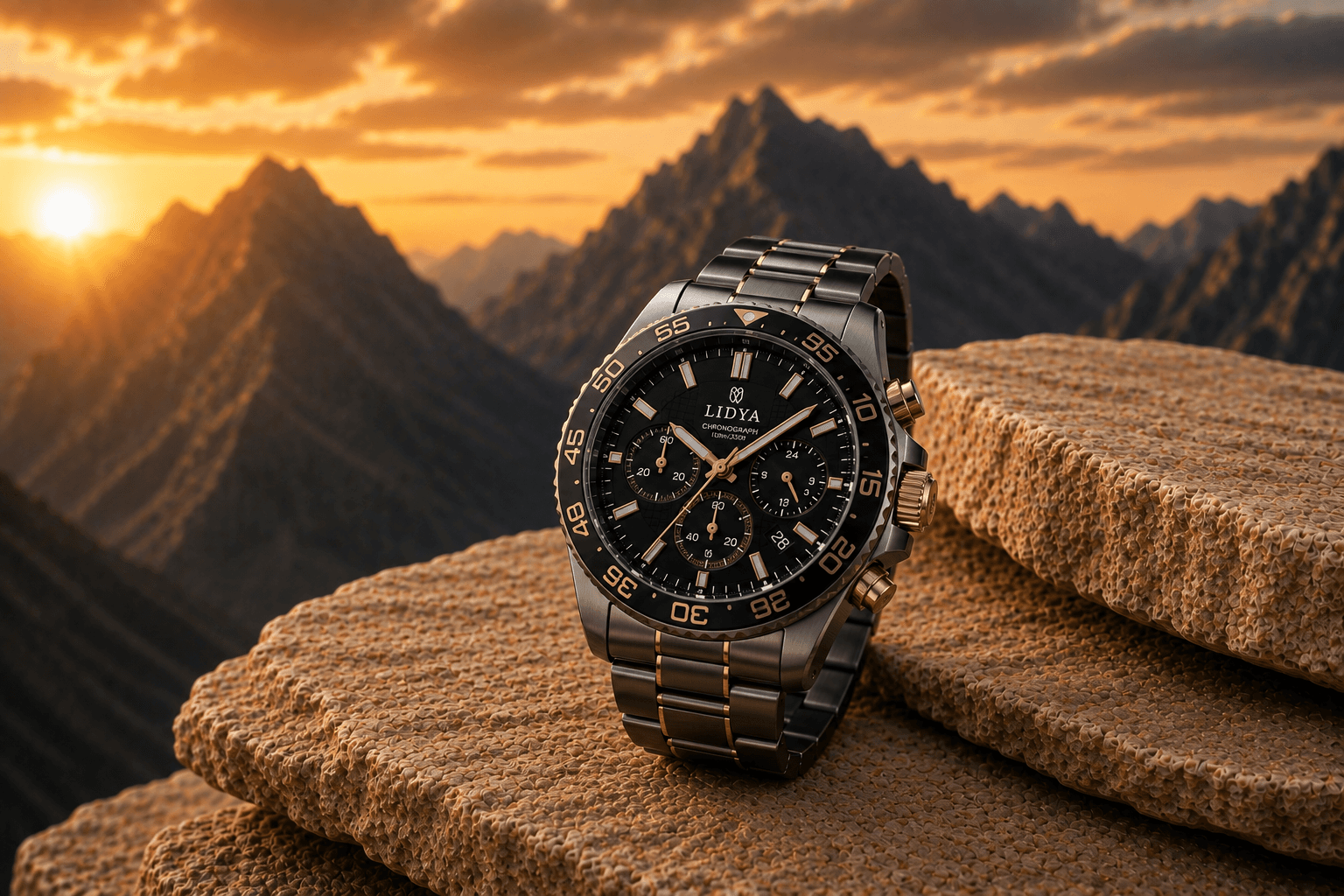 Statement men's watch with distinctive dial