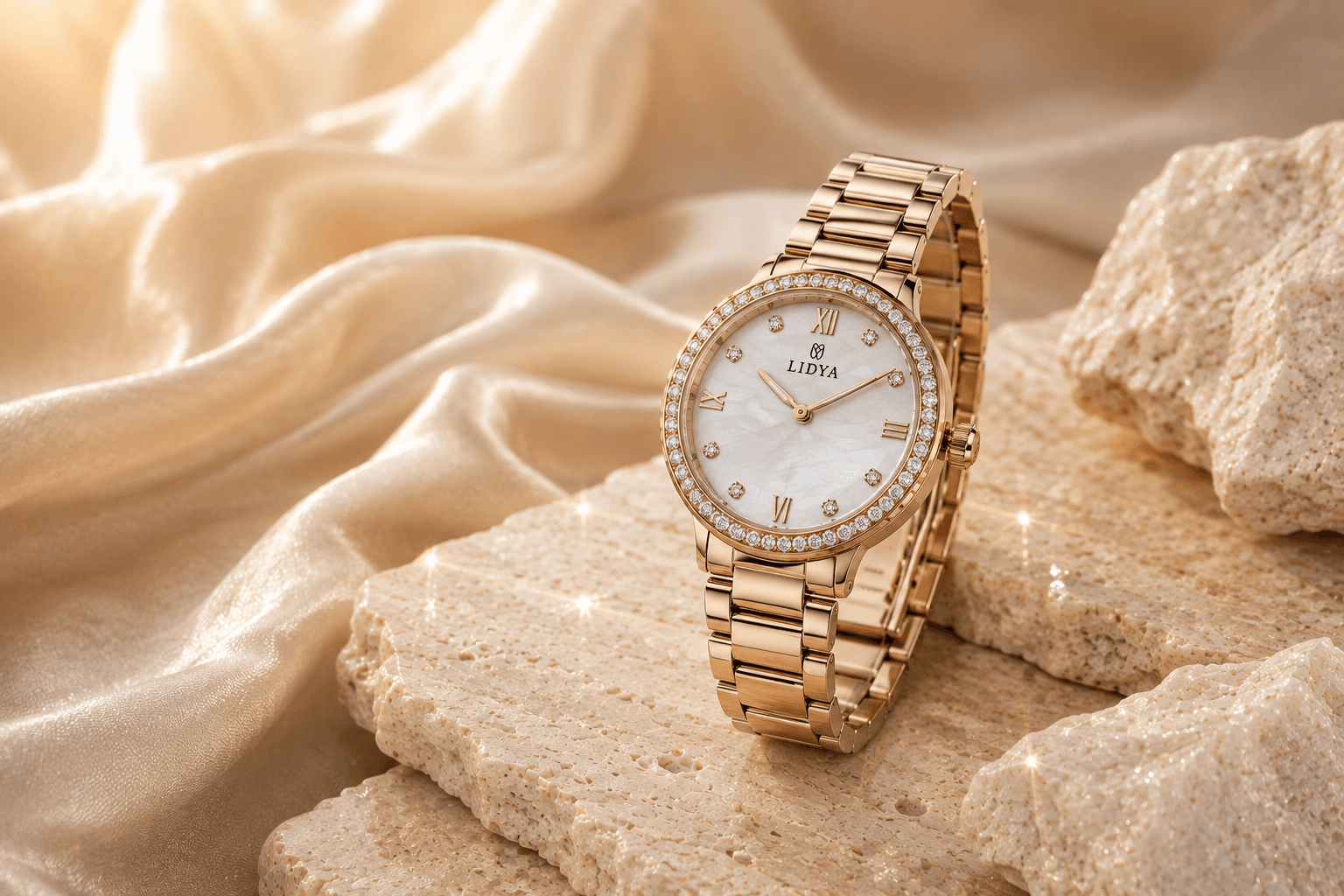 Classic women's luxury watch with refined proportions